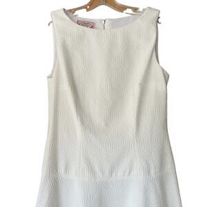 Phoebe Couture Dropped Waist Dress Women's Size 6 Cream Flapper Style Gatsby